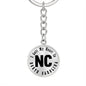 Heart In North Carolina v01 - Luxury Keychain