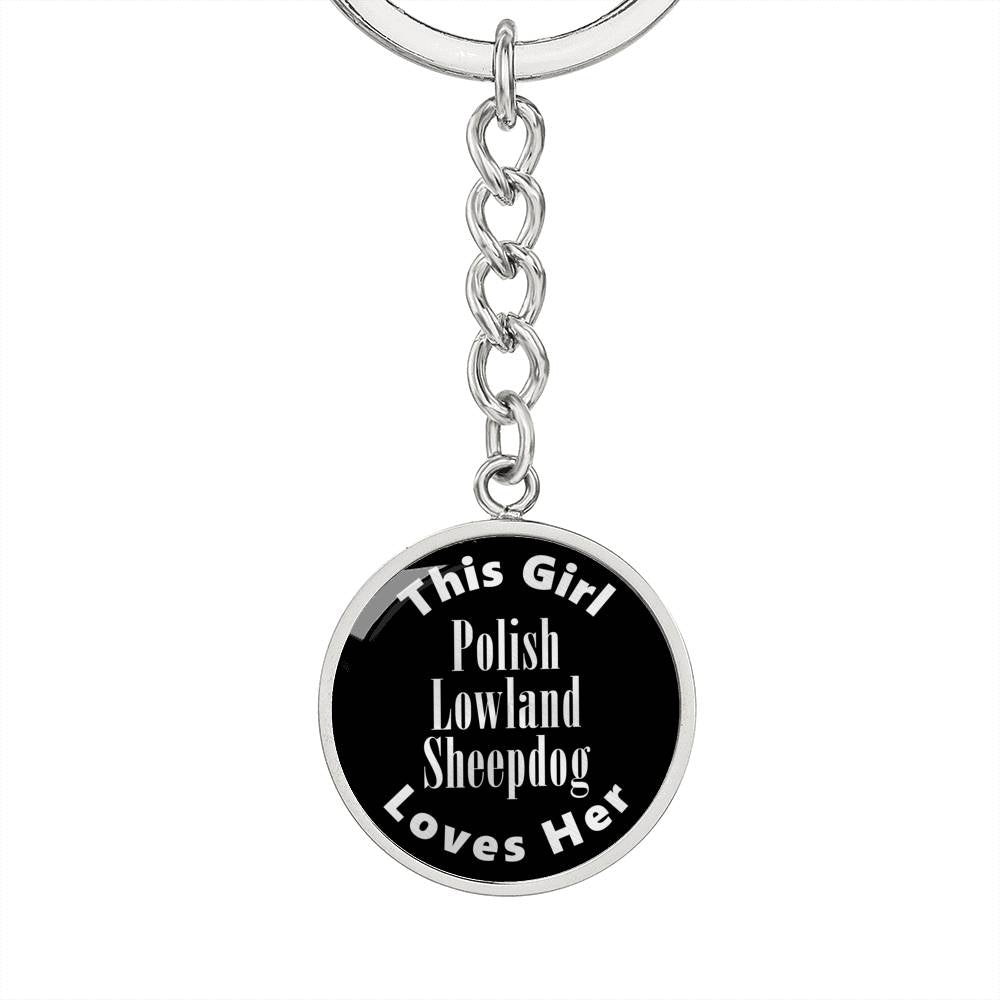 Polish Lowland Sheepdog v2 - Luxury Keychain