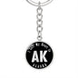 Heart In Alaska v02 - Luxury Keychain