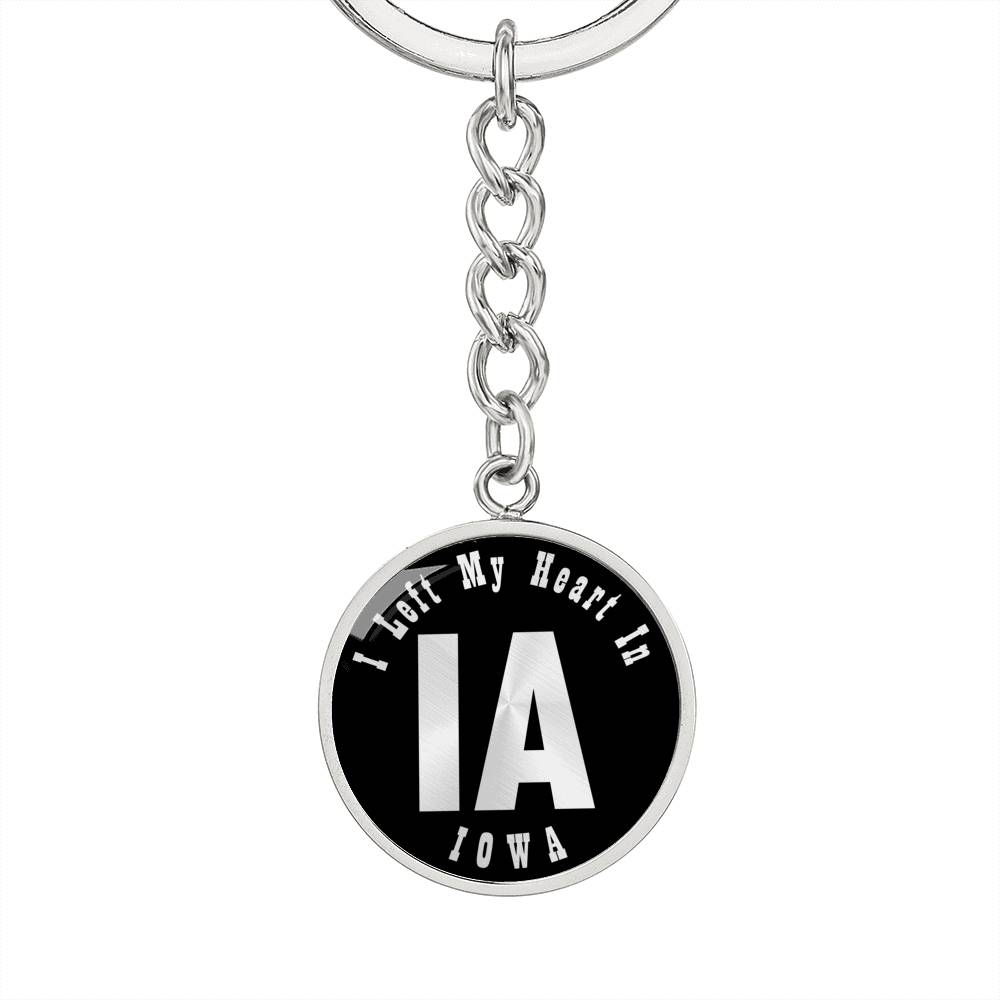 Heart In Iowa v02 - Luxury Keychain