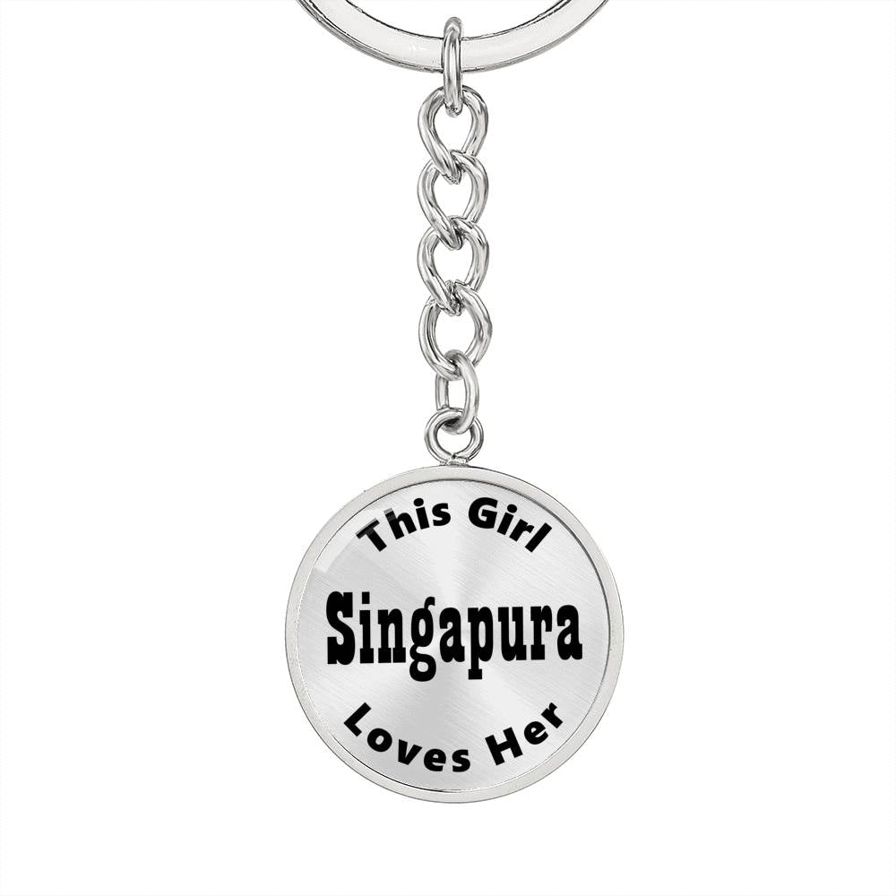 Singapura - Luxury Keychain