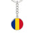 Romanian Flag - Luxury Keychain