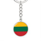 Lithuanian Flag - Luxury Keychain