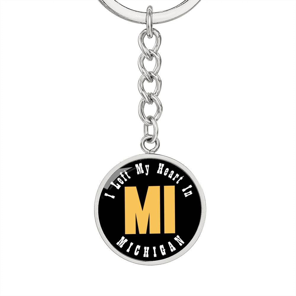 Heart In Michigan - Luxury Keychain