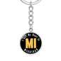 Heart In Michigan - Luxury Keychain