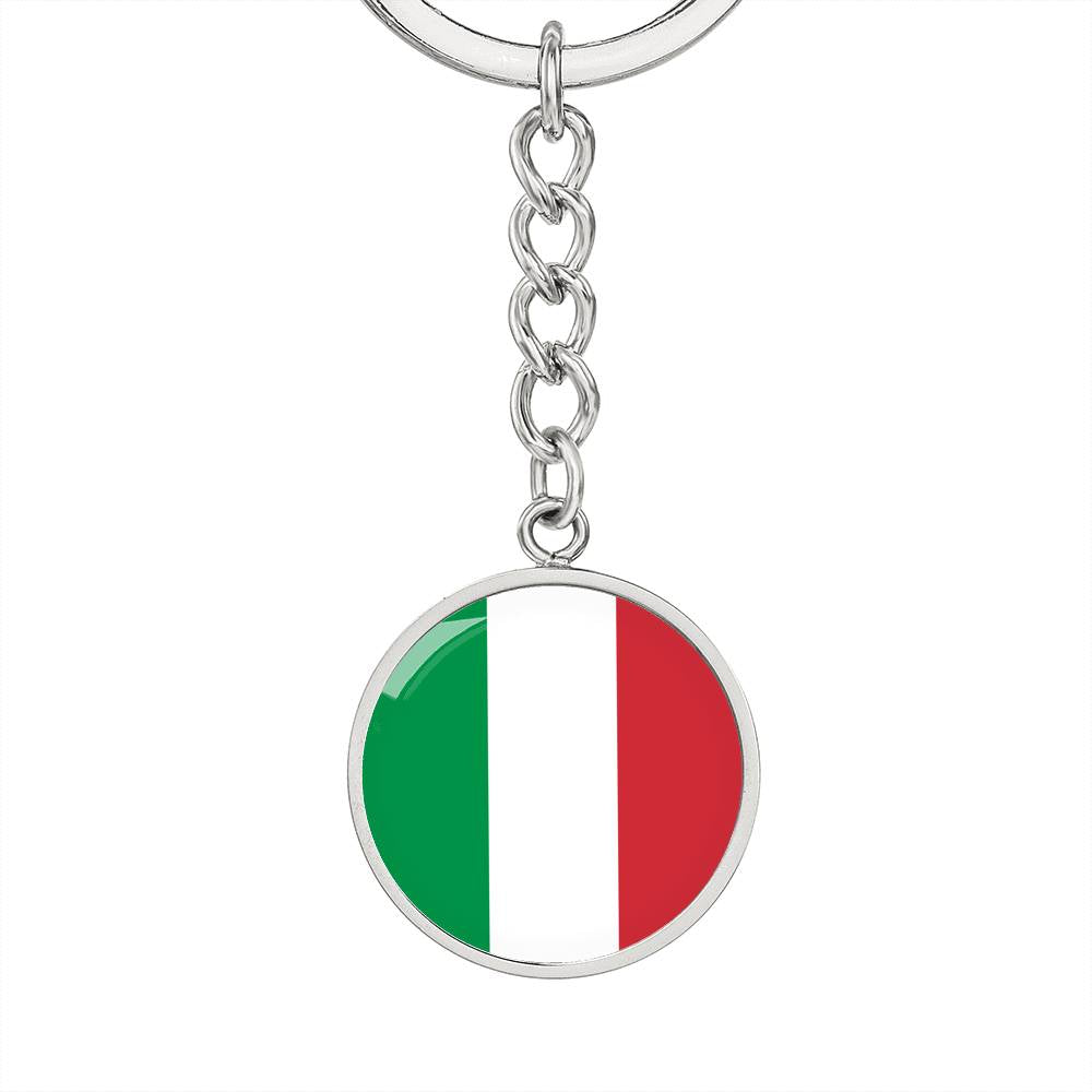 Italian Flag - Luxury Keychain
