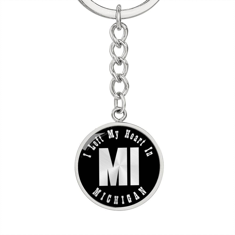 Heart In Michigan v02 - Luxury Keychain