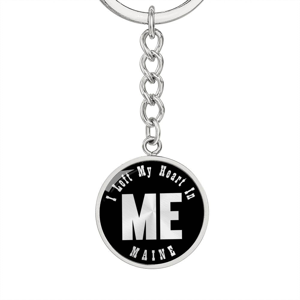 Heart In Maine v02 - Luxury Keychain
