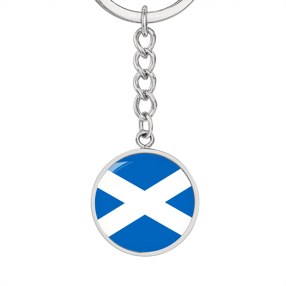 Scottish Flag - Luxury Keychain