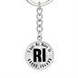 Heart In Rhode Island v01 - Luxury Keychain