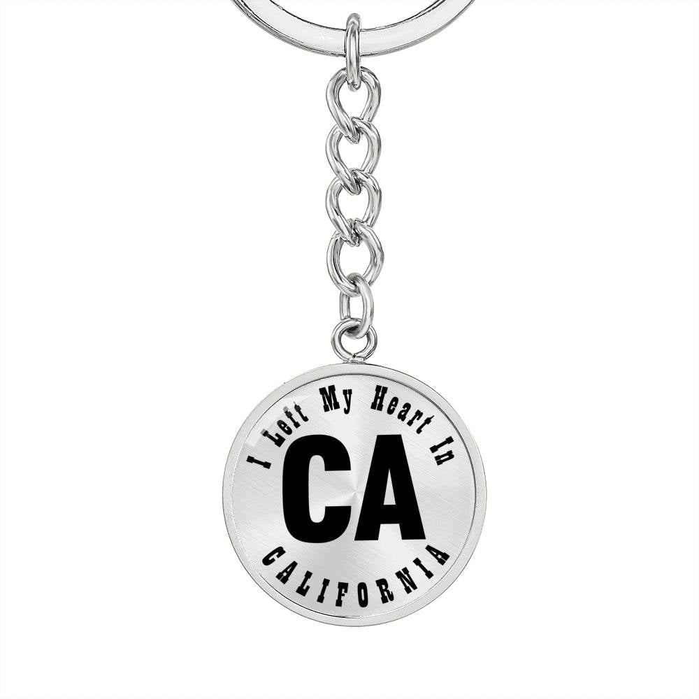 Heart In California v01 - Luxury Keychain