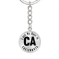 Heart In California v01 - Luxury Keychain