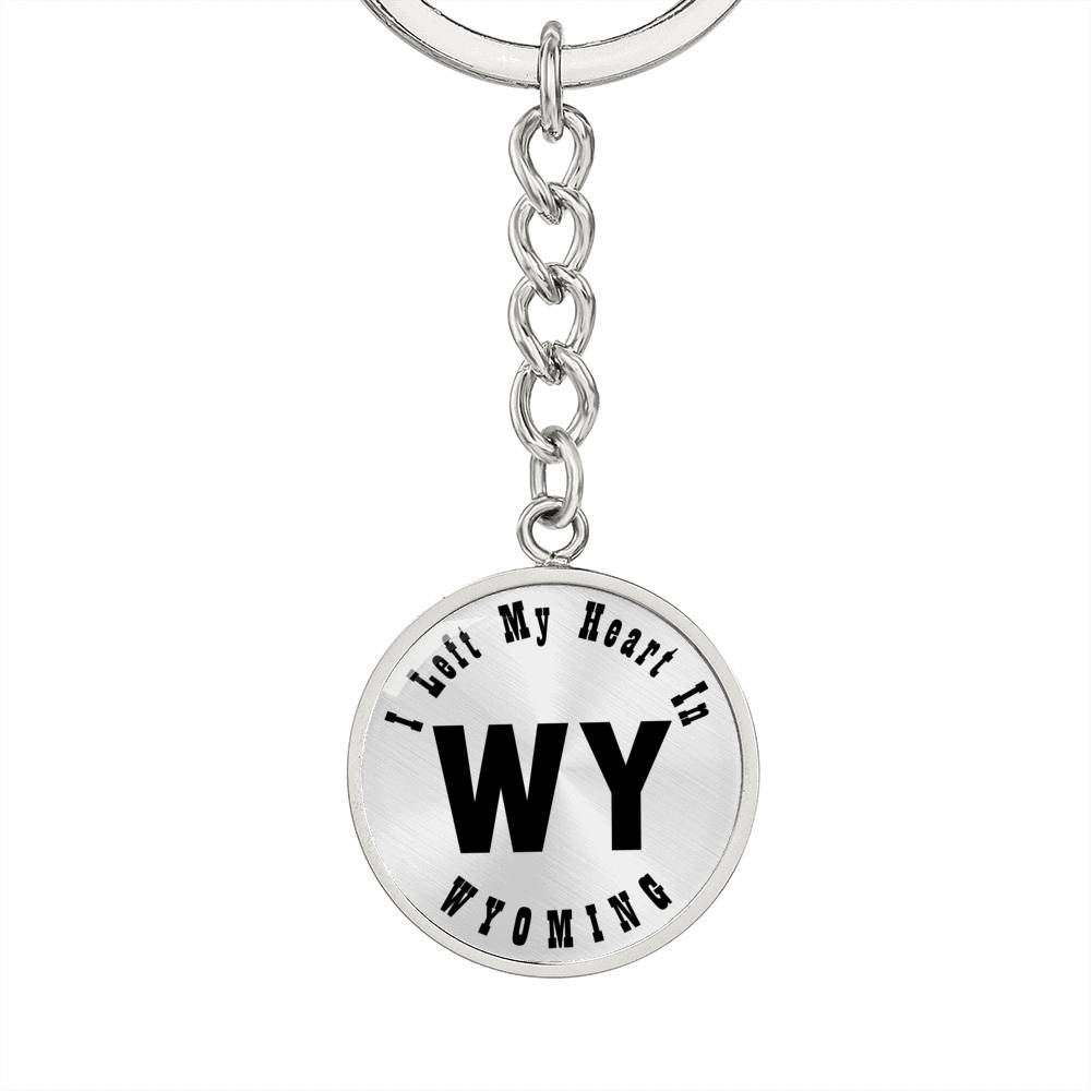 Heart In Wyoming v01 - Luxury Keychain