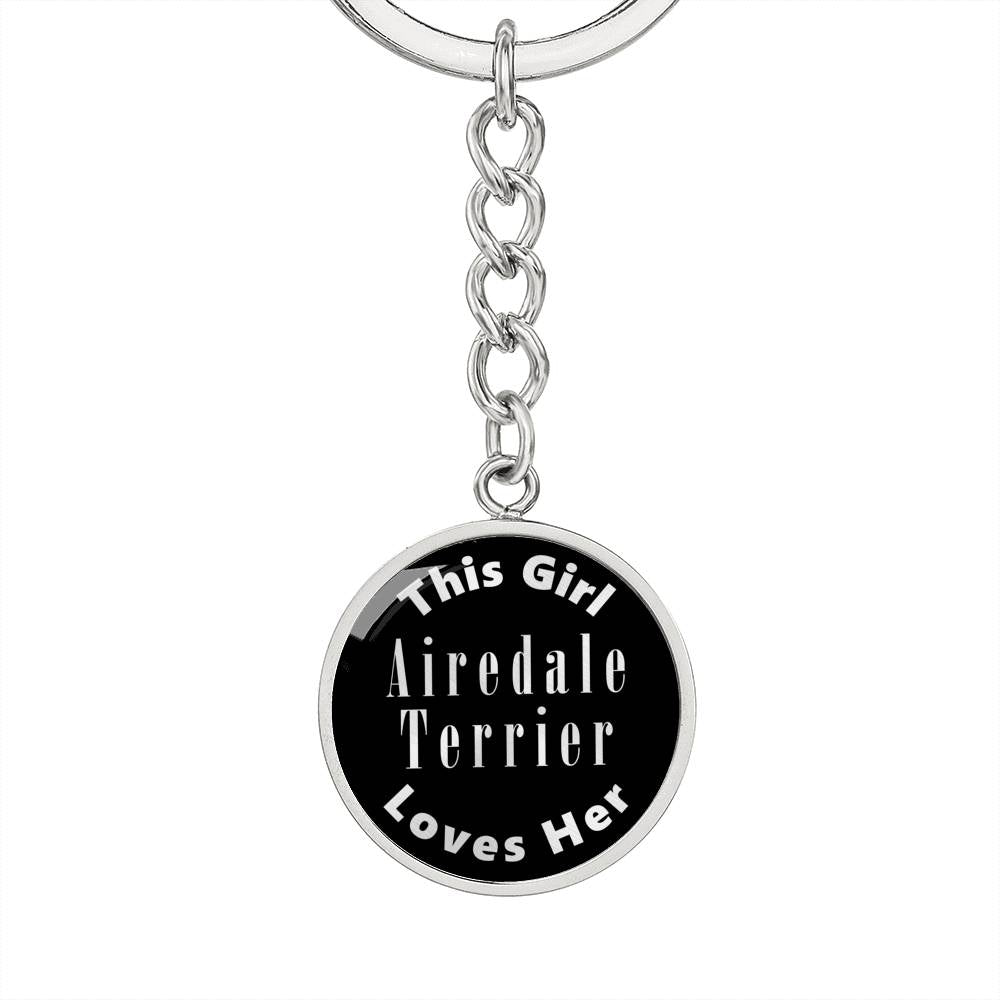 Airedale Terrier v2 - Luxury Keychain