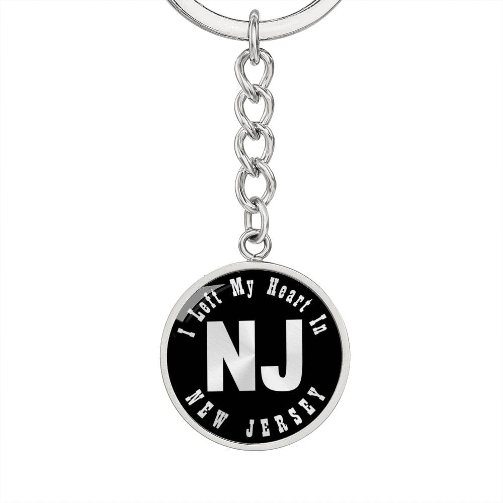 Heart In New Jersey v02 - Luxury Keychain