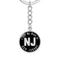 Heart In New Jersey v02 - Luxury Keychain