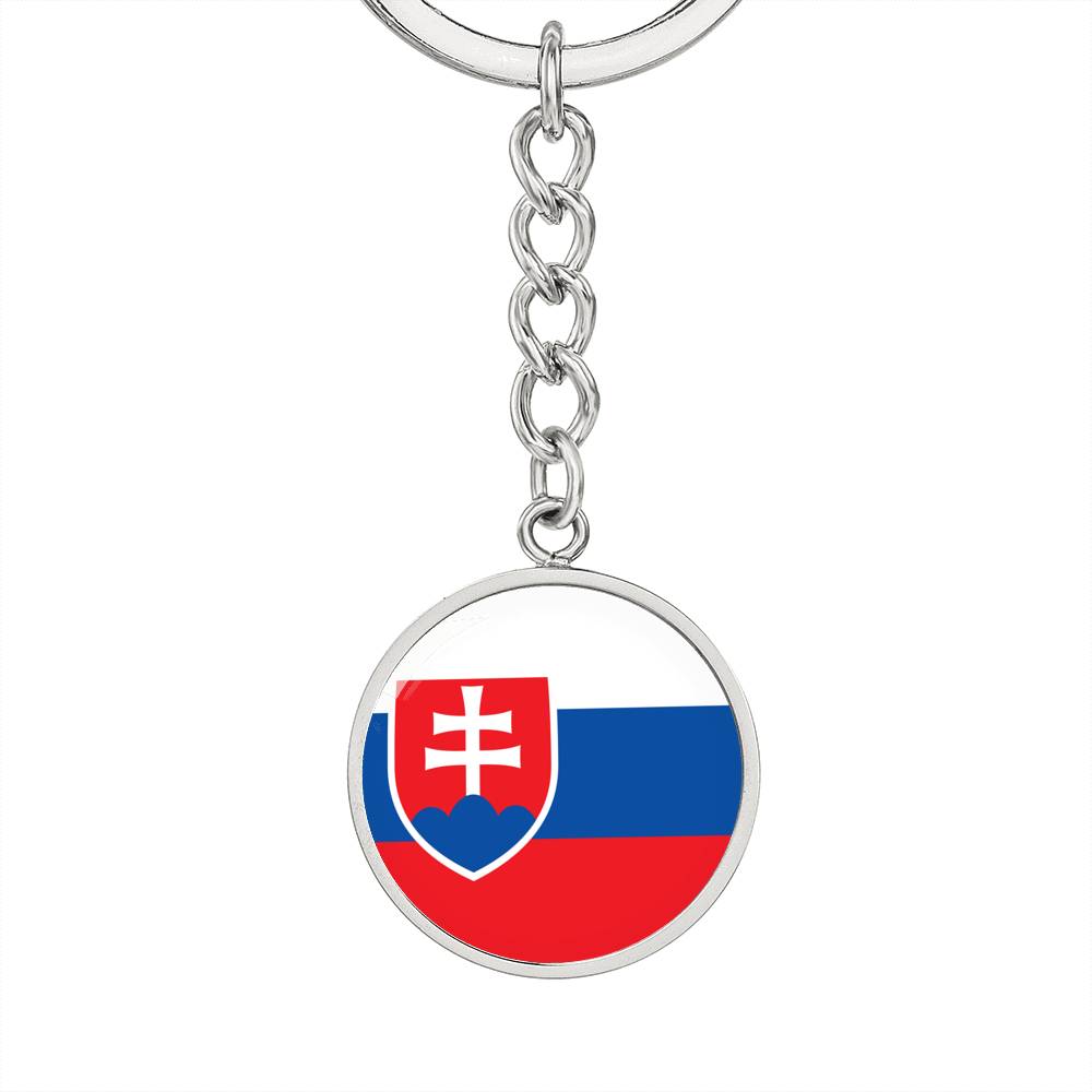 Slovak Flag - Luxury Keychain