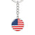 American Flag - Luxury Keychain