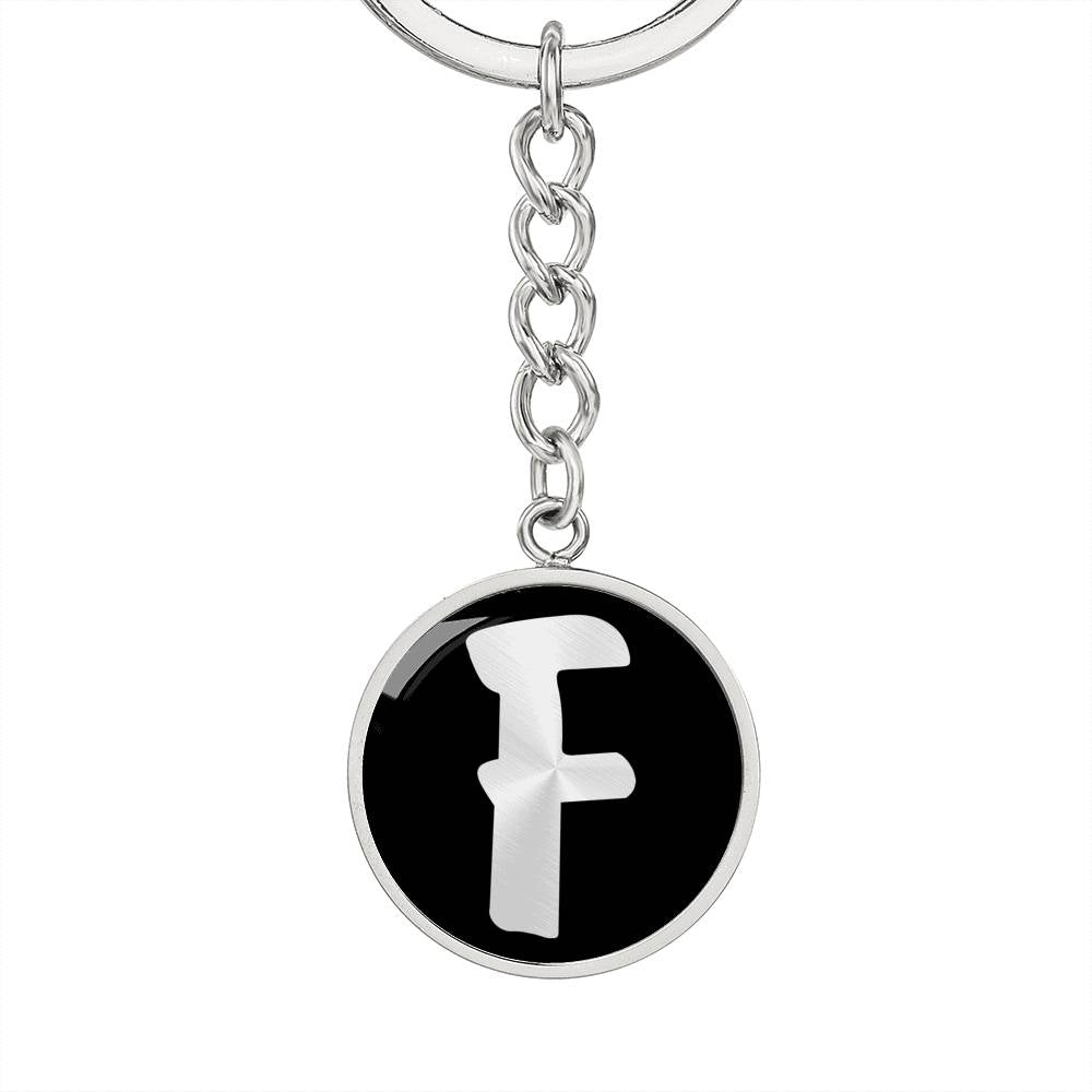 Initial F v2b - Luxury Keychain