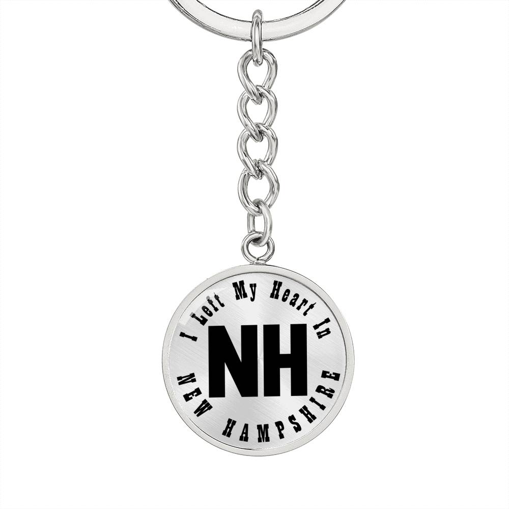 Heart In New Hampshire v01 - Luxury Keychain