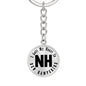 Heart In New Hampshire v01 - Luxury Keychain