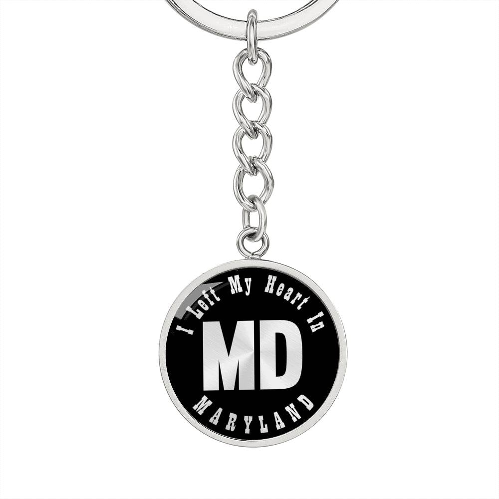 Heart In Maryland v02 - Luxury Keychain