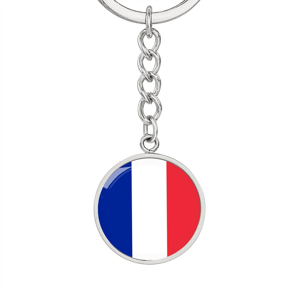 French Flag - Luxury Keychain