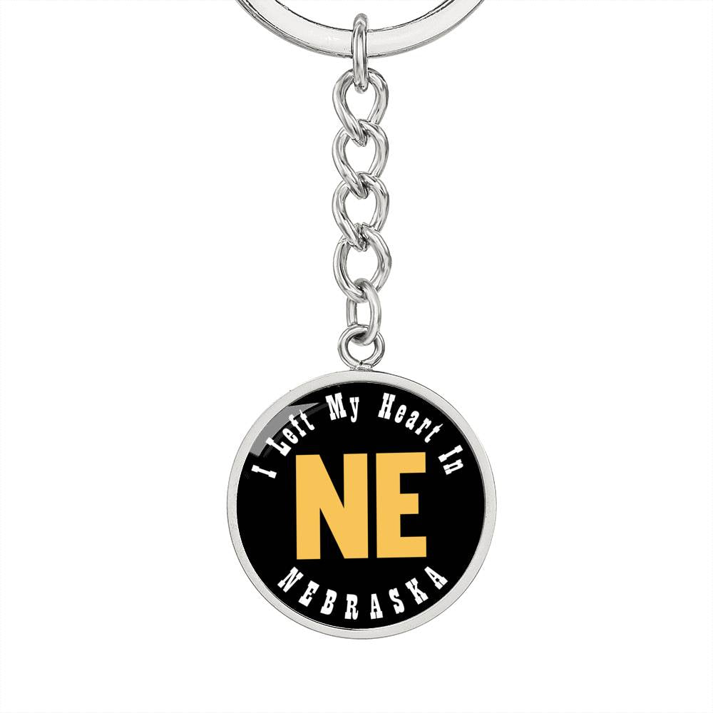 Heart In Nebraska - Luxury Keychain