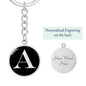 Initial A v2a - Luxury Keychain