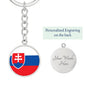 Slovak Flag - Luxury Keychain