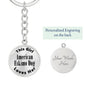 American Eskimo Dog - Luxury Keychain