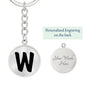 Initial W v1b - Luxury Keychain