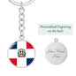 Dominican Flag - Luxury Keychain