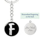 Initial F v2b - Luxury Keychain