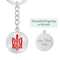 Stylized Tryzub (Red) - Luxury Keychain