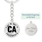 Heart In California v01 - Luxury Keychain