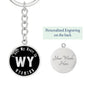 Heart In Wyoming v02 - Luxury Keychain