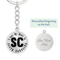 Heart In South Carolina v01 - Luxury Keychain