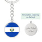 Salvadoran Flag - Luxury Keychain