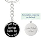 American Eskimo Dog v2 - Luxury Keychain