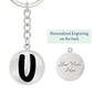 Initial U v1b - Luxury Keychain