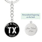 Heart In Texas v02 - Luxury Keychain