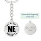 Heart In Nebraska v01 - Luxury Keychain