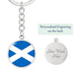 Scottish Flag - Luxury Keychain