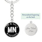 Heart In Minnesota v02 - Luxury Keychain
