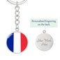 French Flag - Luxury Keychain