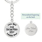 Irish Red and White Setter - Luxury Keychain