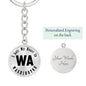 Heart In Washington v01 - Luxury Keychain