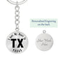 Heart In Texas v01 - Luxury Keychain