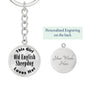Old English Sheepdog - Luxury Keychain